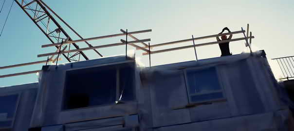 Familjebostäder bygger