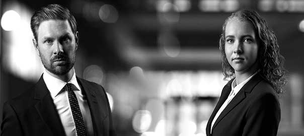 Viktor Robertson och Sofia Nordberg