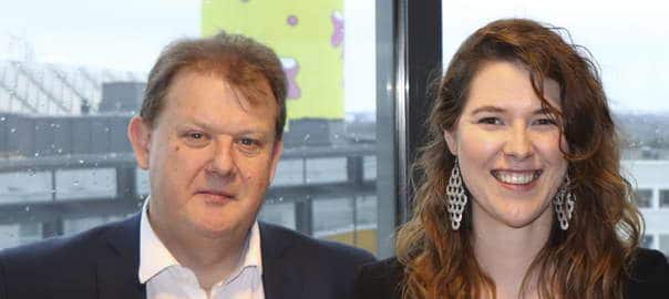 Johan Almesjö och Lovisa Bengtsson